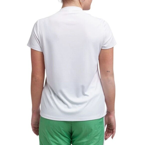 Reebok Women's Active Identity Performance Logo Tech T-Shirt Top White M - Picture 3 of 4